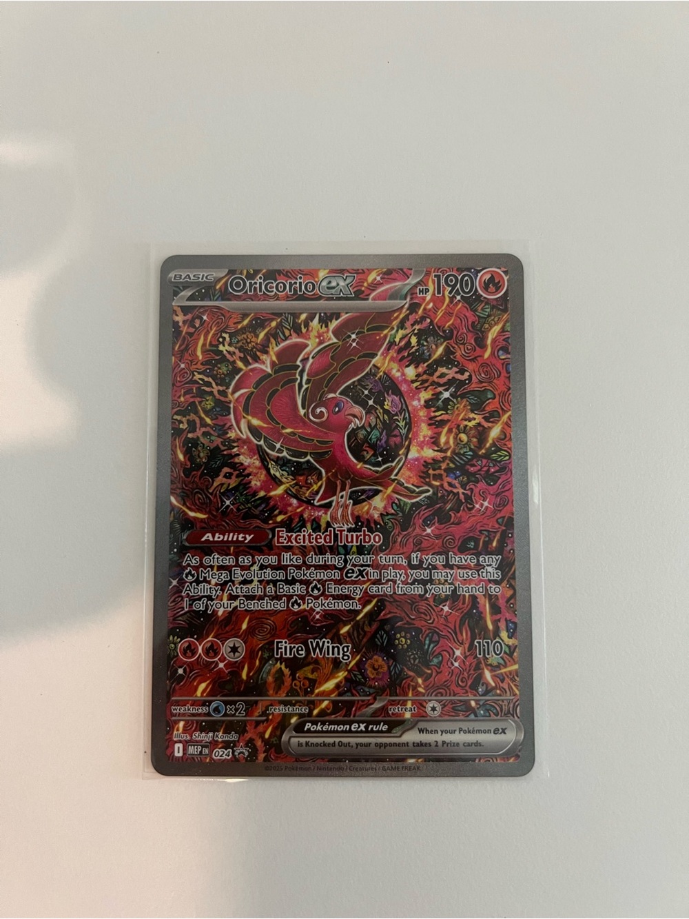 Pokemon Oricorio ex promo Card